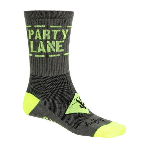 40%OFF メンズサイクリングソックス 表示SockGuyパーティーレーンソックス - クルー（男性と女性のための） SockGuy Party Lane Socks - Crew (For Men and Women)